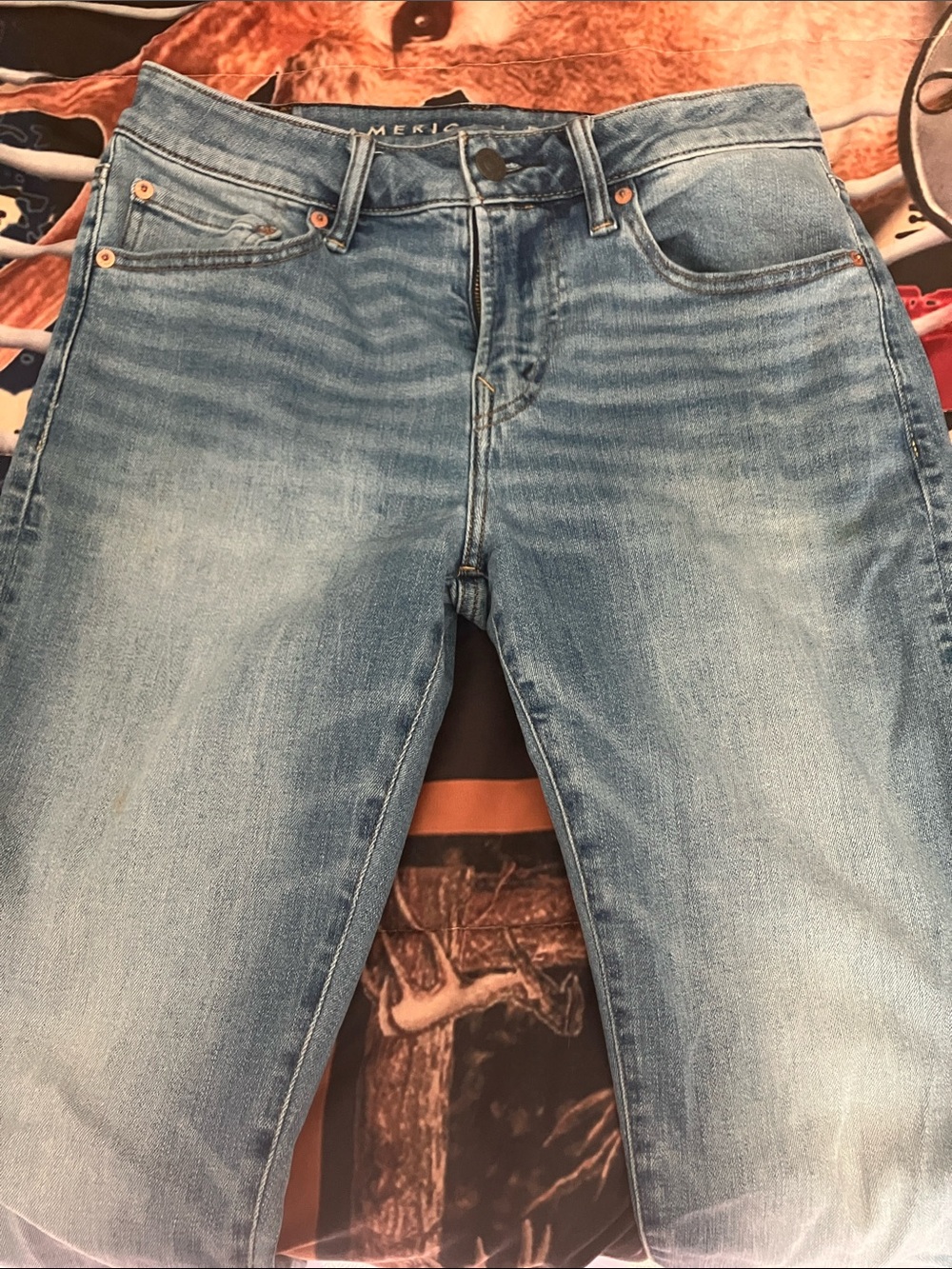 American Eagle Outfitters Light Wash Skinny Jeans